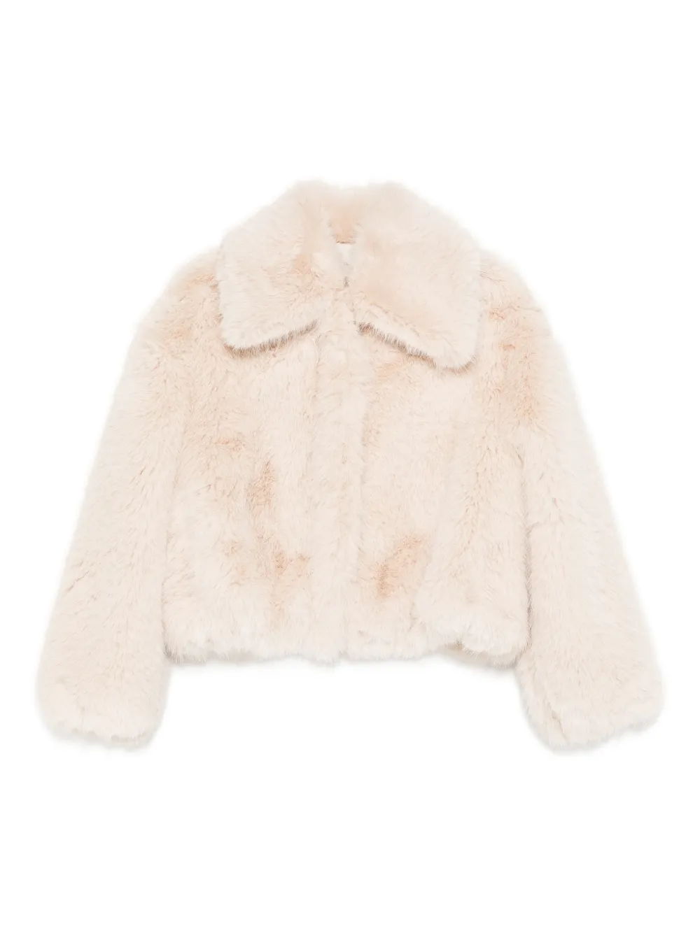 Alysi shirt-collar faux fur jacket - Toni neutri
