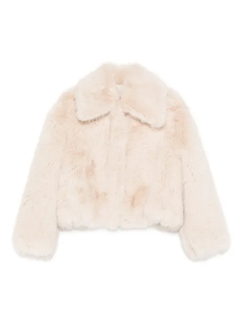 Alysi shirt-collar faux fur jacket 