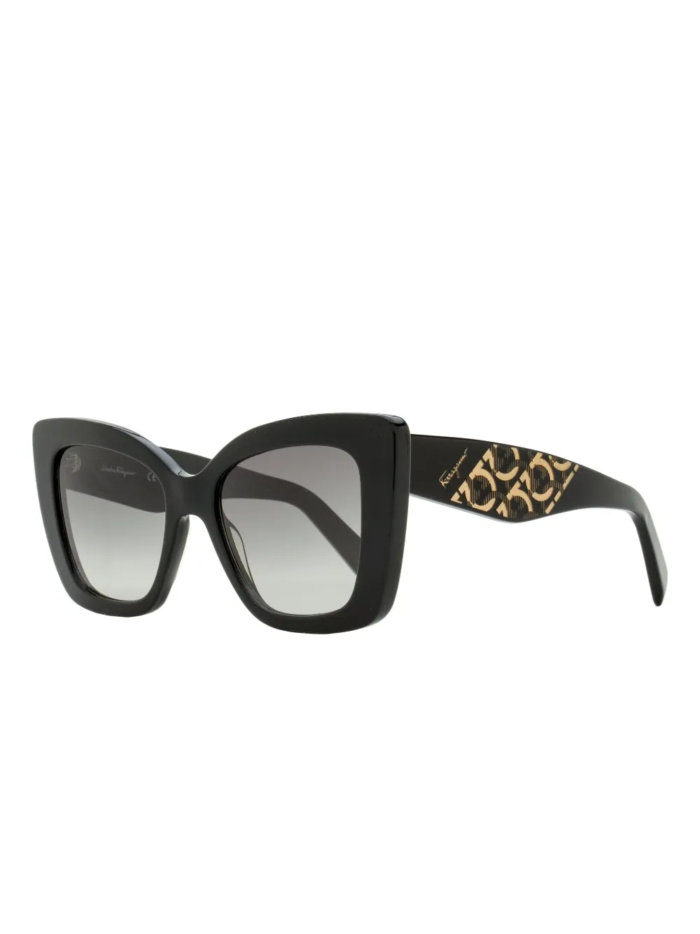 Ferragamo Eyewear Gancini sunglasses - Zwart