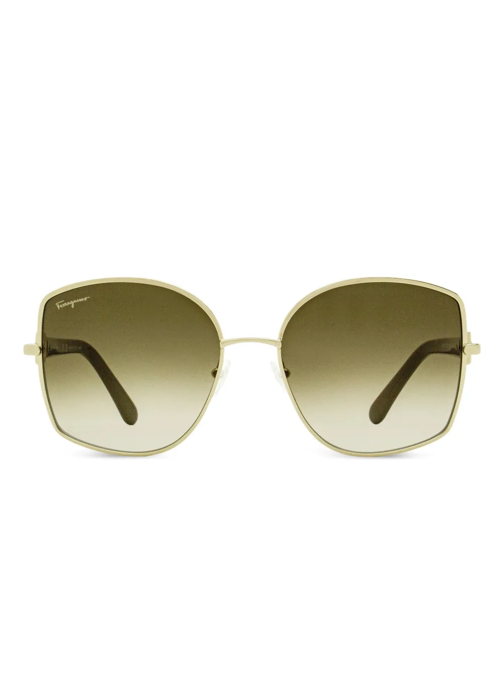 Ferragamo Eyewear Gancini butterfly-frame sunglasses | Gold | Image 1