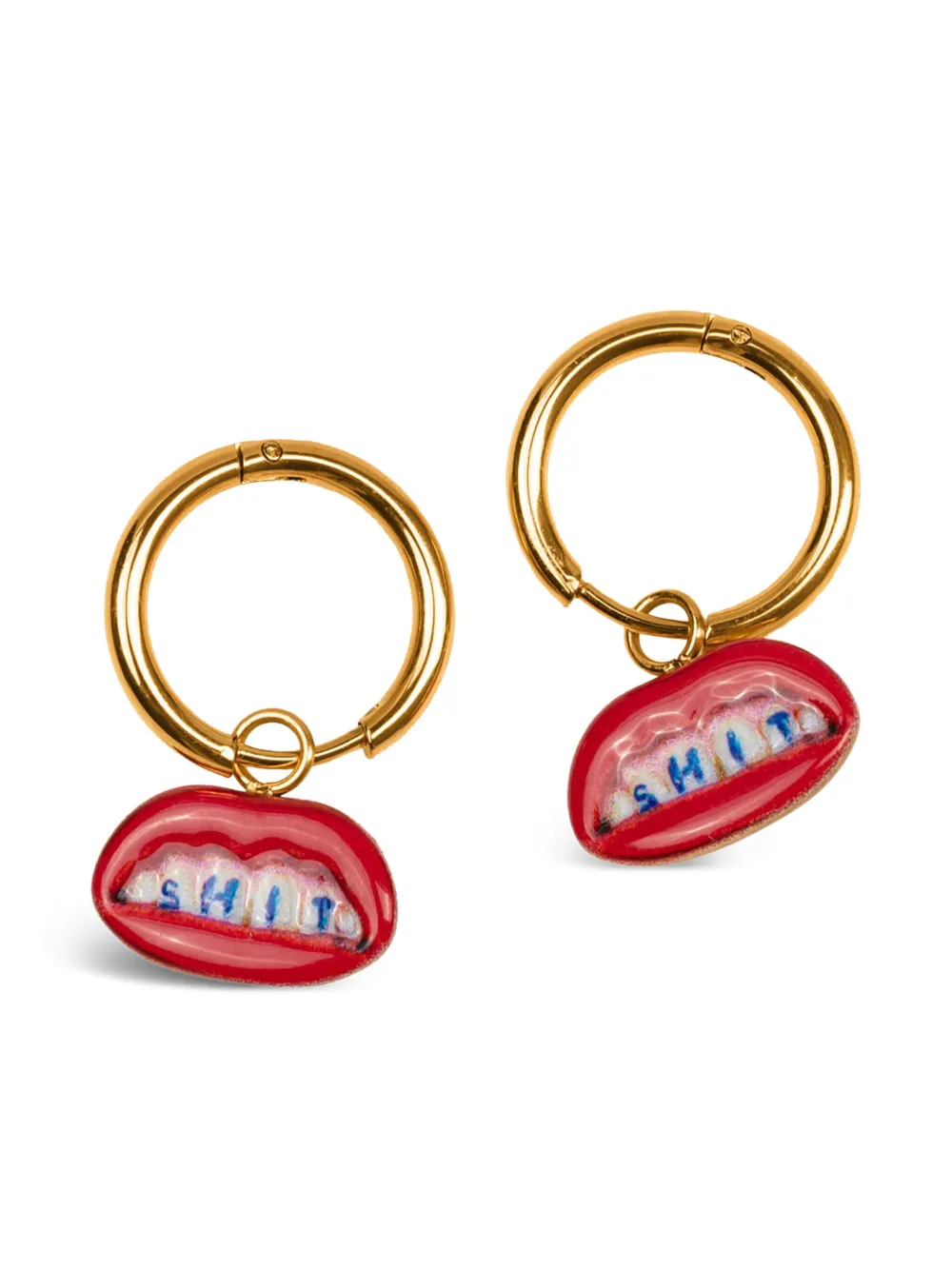 Seletti x Toiletpaper Hängeohrringe mit Anhänger - Gold