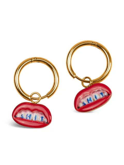 Seletti x Toiletpaper dangling charm earrings