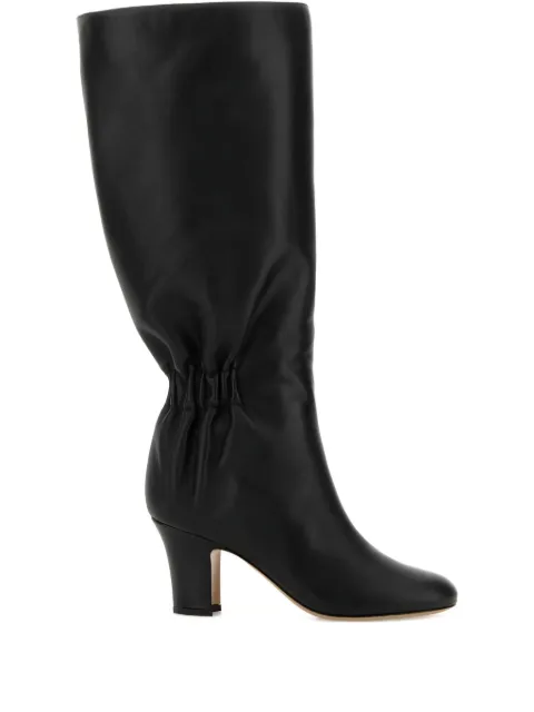 Ferragamo 70mm ruched leather boots