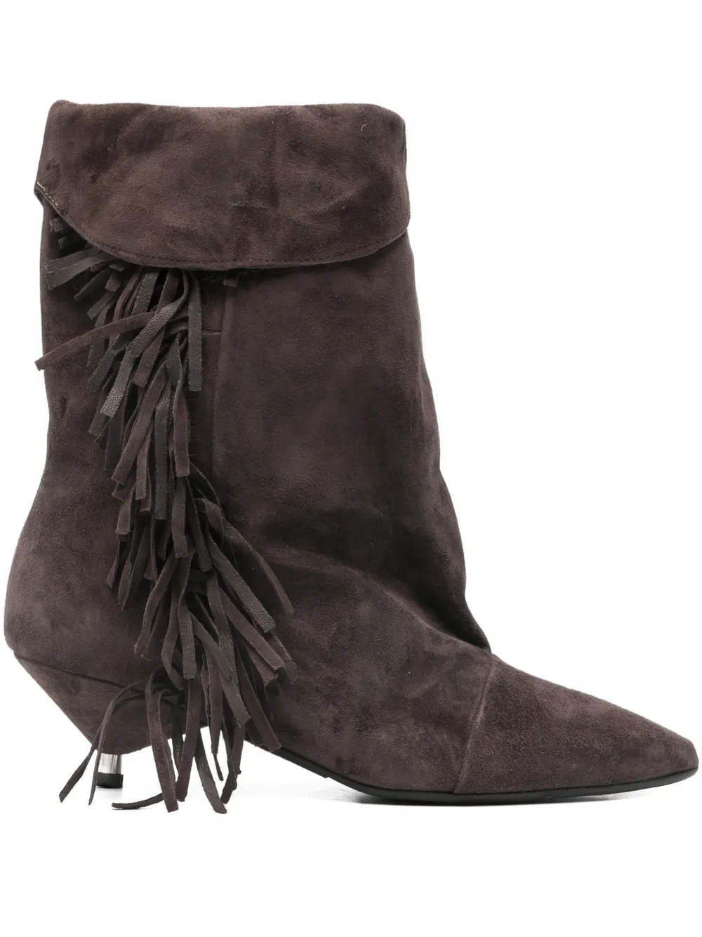 Gisel Moire Aariana tassel boots | Brown | Image 1