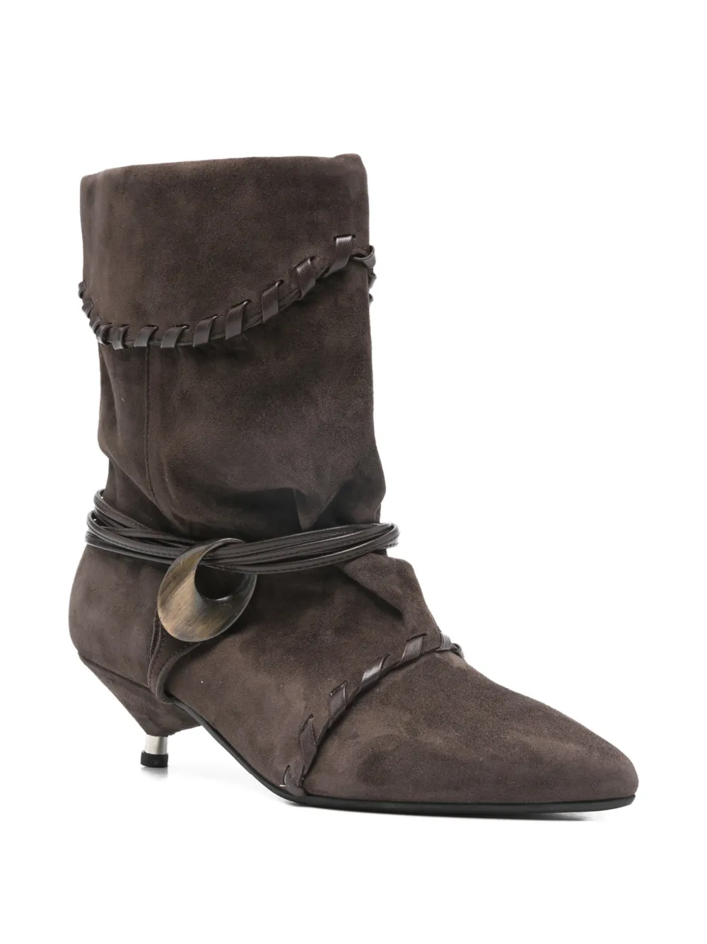 Gisel Moire Ariel strap-detail boots | Ankle Boots | Image 2