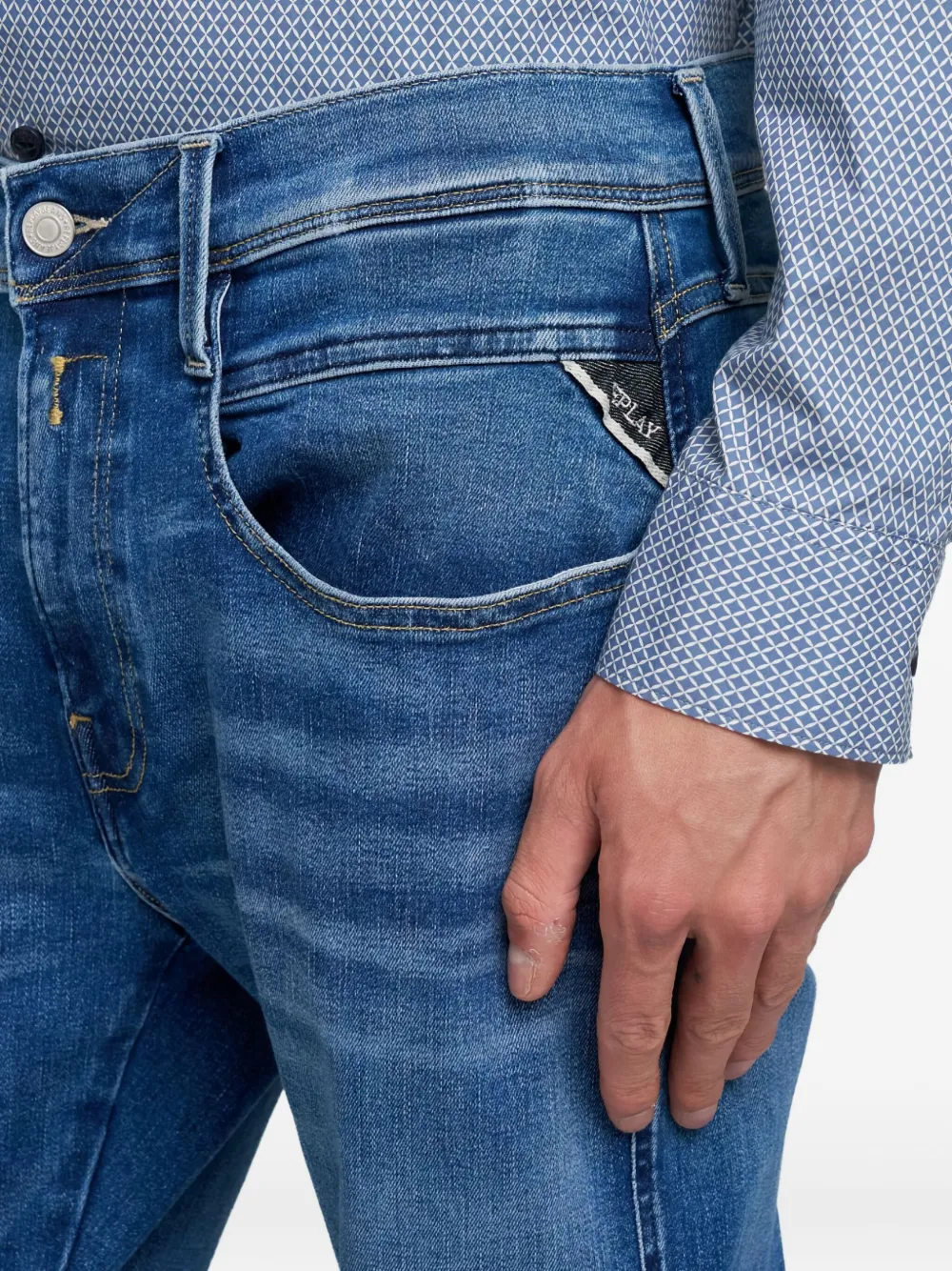 Replay Anbass jeans Blauw