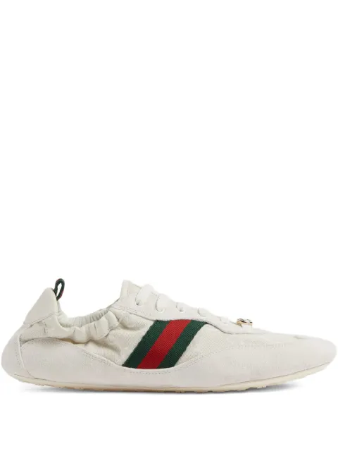 Gucci striped suede sneakers