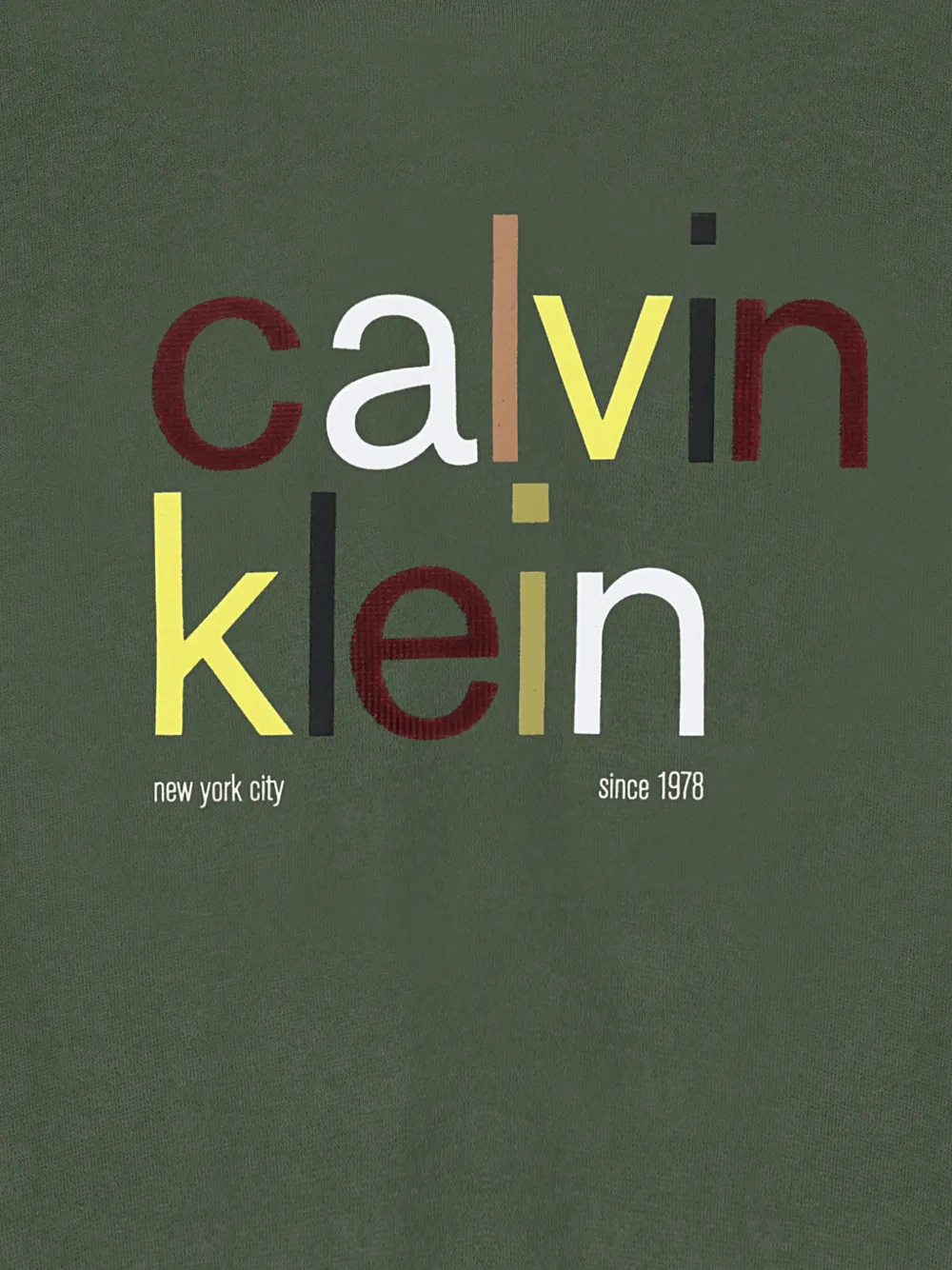 Calvin Klein Kids Hoodie met logoprint Groen