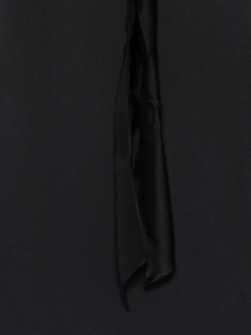 Jucca Tie Neck Silk Blouse In Black