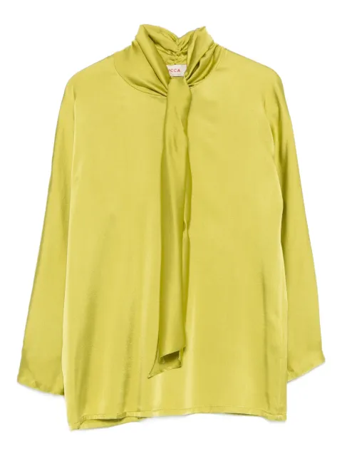 jucca approved bow silk blouse