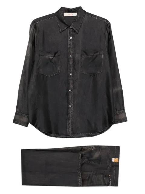 jucca approved camisa de seda estampada