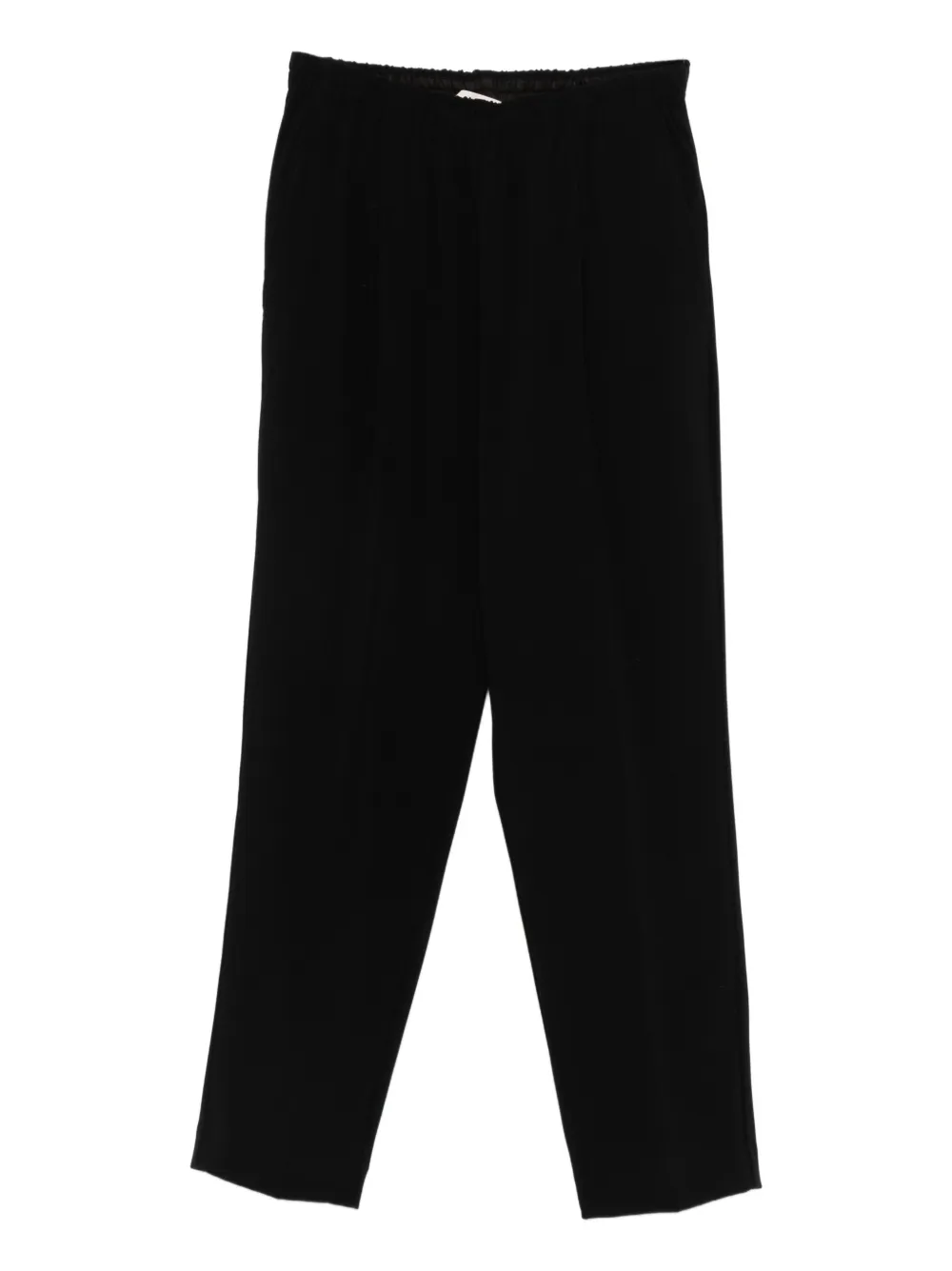 Jucca Elastic Waist Straight Trousers In Black