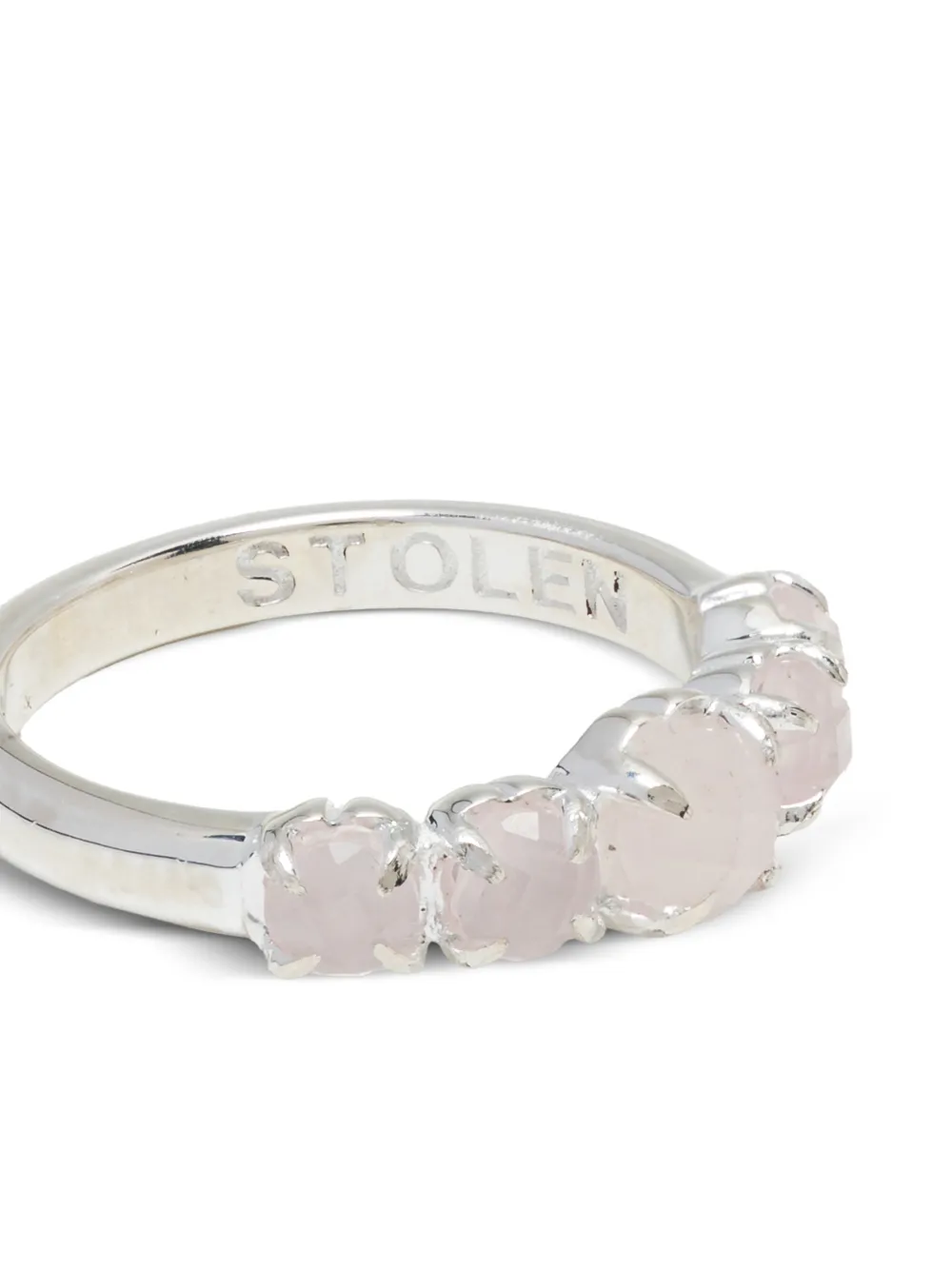 Stolen Girlfriends Club Halo Cluster Ring In Metallic