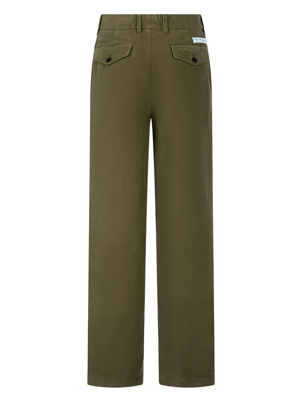 Man On The Boon. pocket buttoned trousers | Wide Leg Pants | Image 2