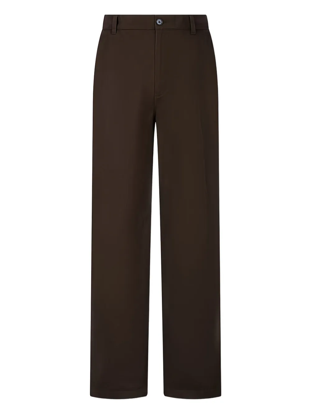 Man On The Boon. Washed Straight Chino Trousers | Braun | Image 1