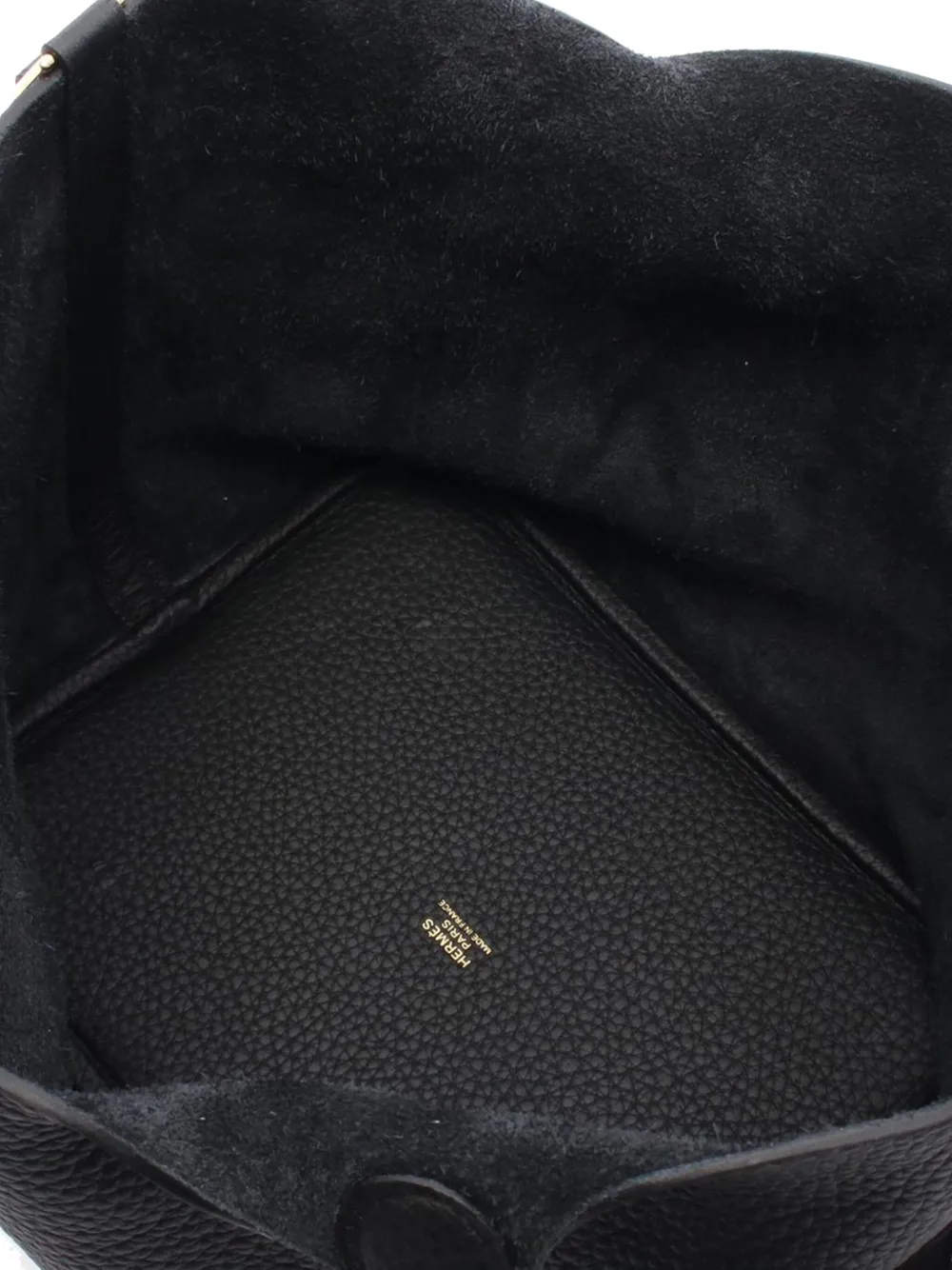 Pre-owned Hermes 2025 Clemence Picotin Lock 22 Handbag In Black