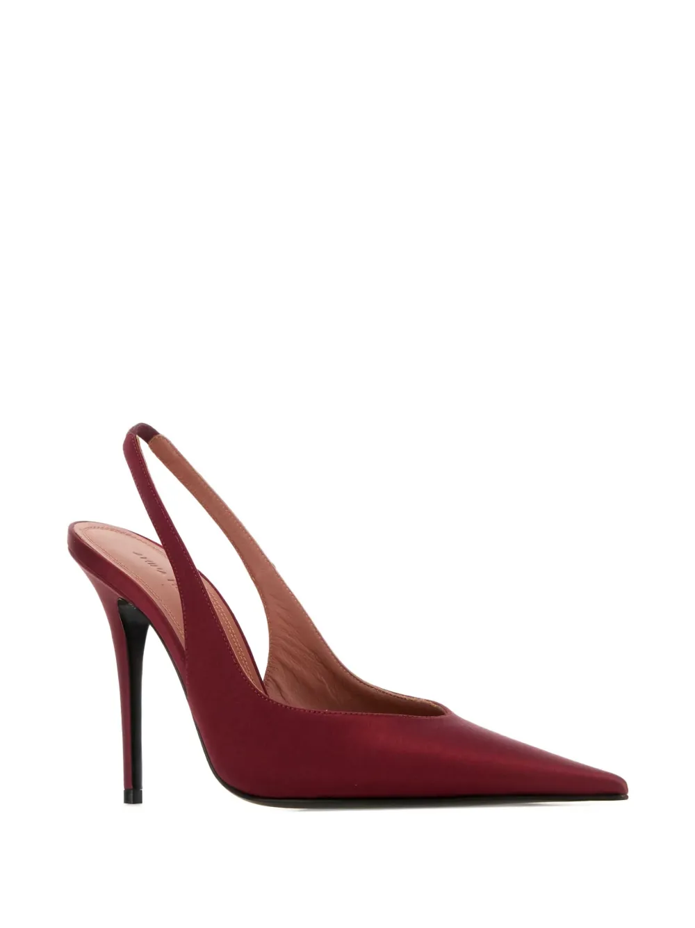 Amina Muaddi 105mm Anok Pointed-toe Pumps In Red