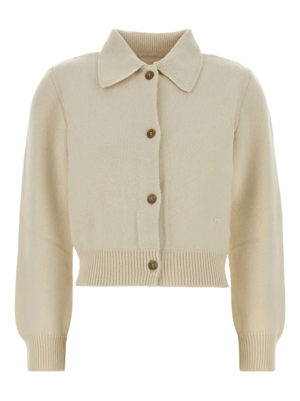 A.P.C. buttoned wool cardigan | Neutrals | Image 1