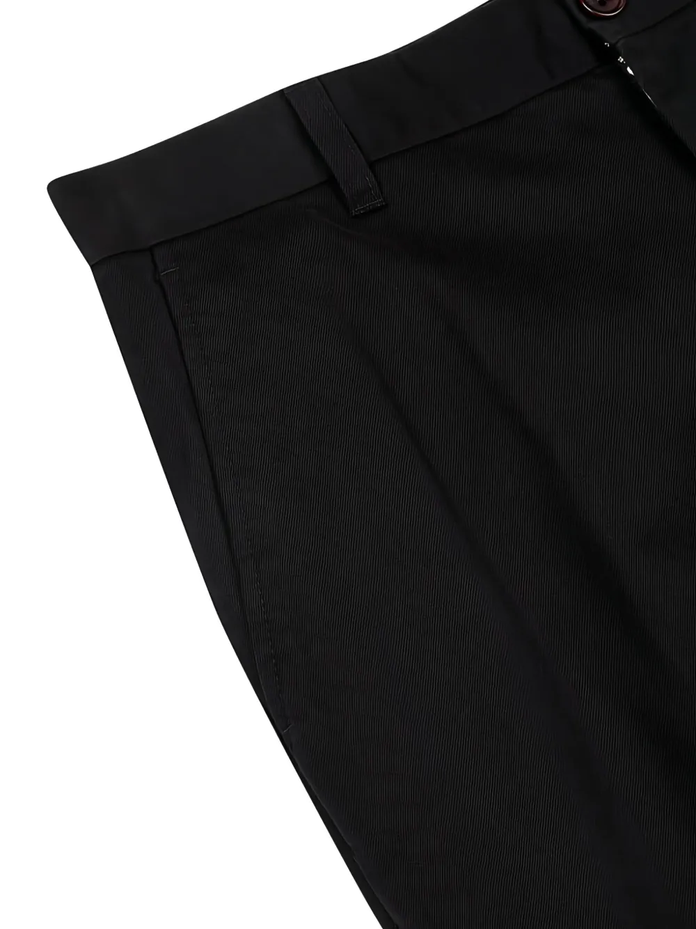 Man On The Boon. Cotton Chino Trousers In Black