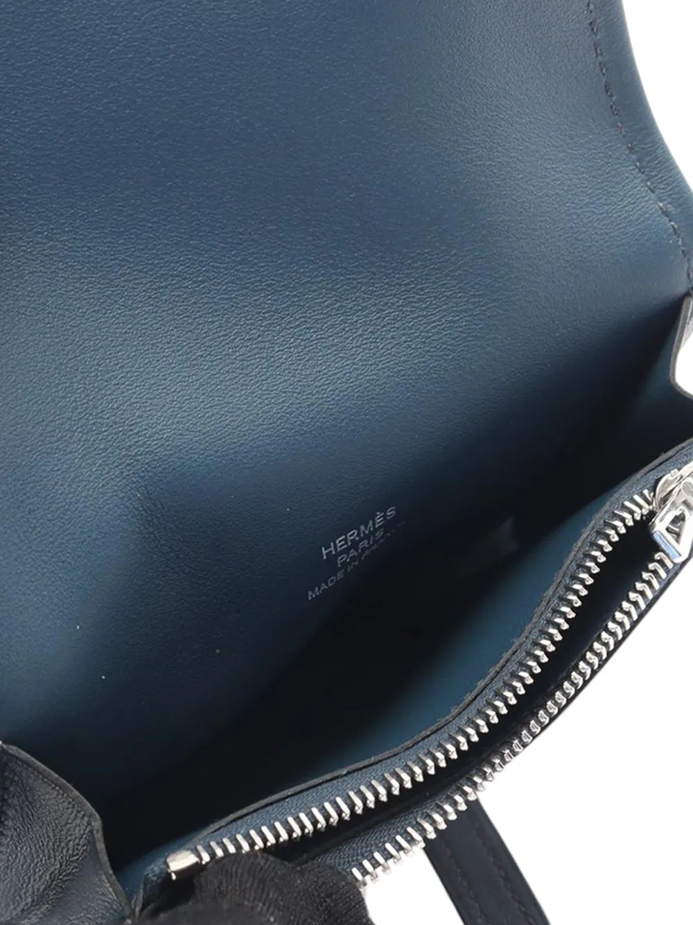 HERMES Pre-owned 2024 Swift Animapolis Wallet Coin Pouch In Blue