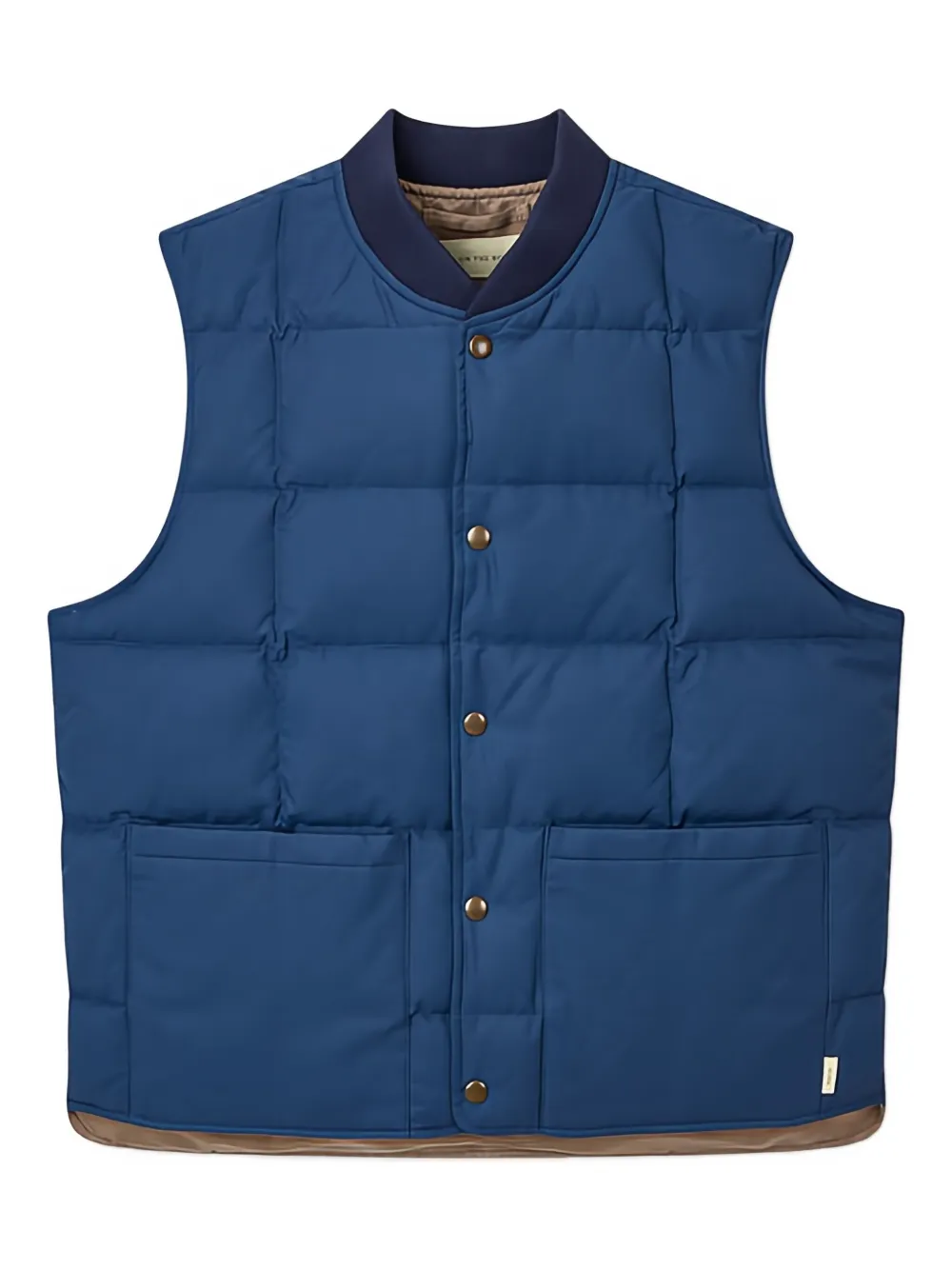 Man On The Boon. pocket quilted gilet - ブルー Man On The Boon. pocket quilted gilet - ブルー