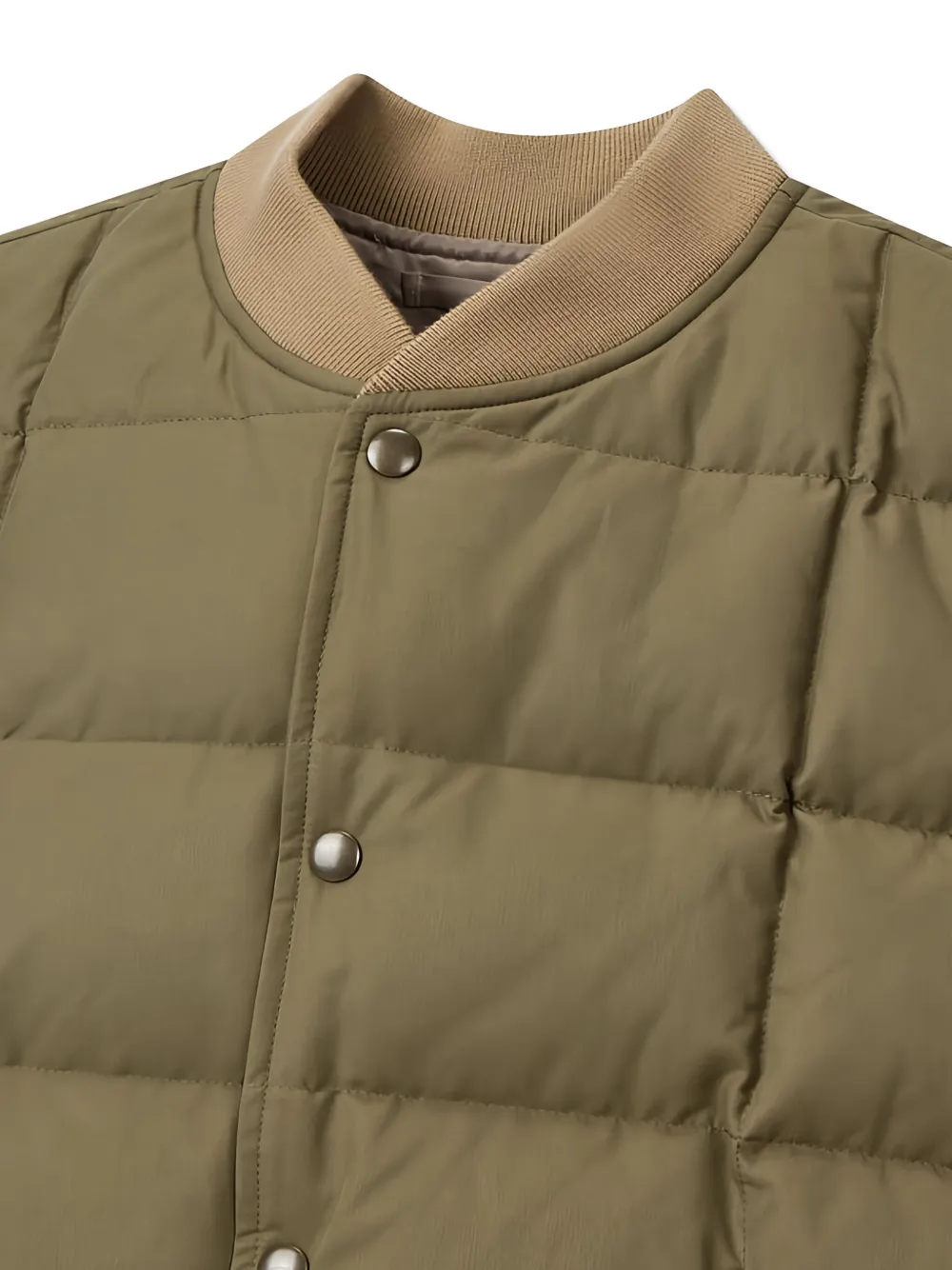 Man On The Boon. Quilted Duck-down Vest In Gray