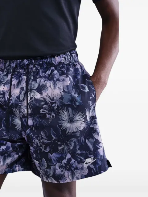 Nike floral flow shorts
