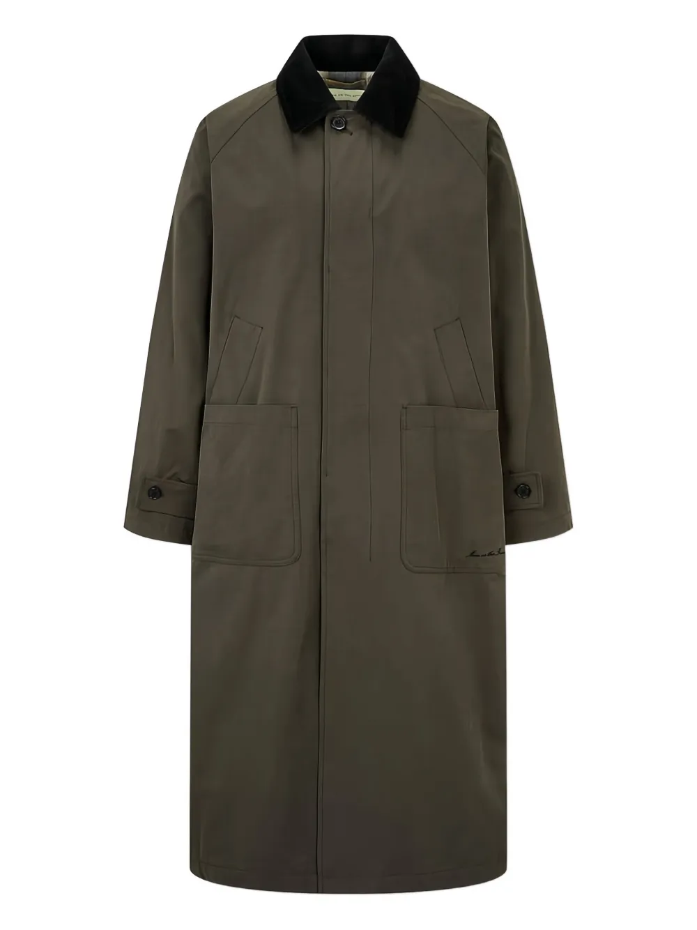 Man On The Boon. corduroy-collar coat | marrón | Image 1