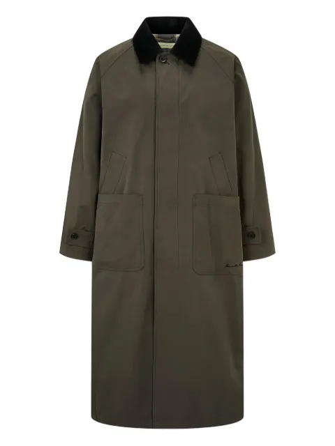 Man On The Boon. corduroy-collar coat