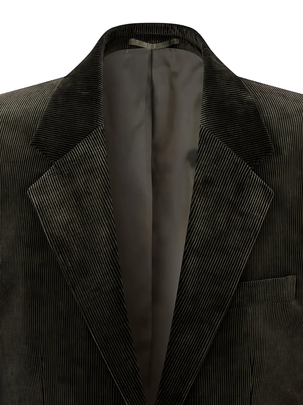 Man On The Boon. Notched-lapel Corduroy Blazer In Black