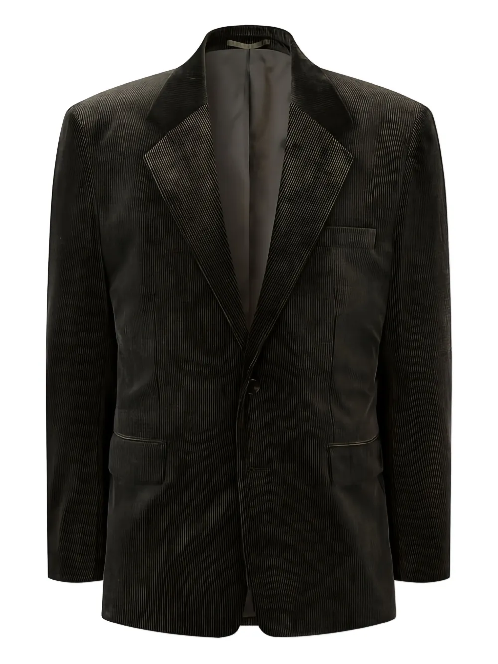 Man On The Boon. notched-lapel corduroy blazer | Green | Image 1