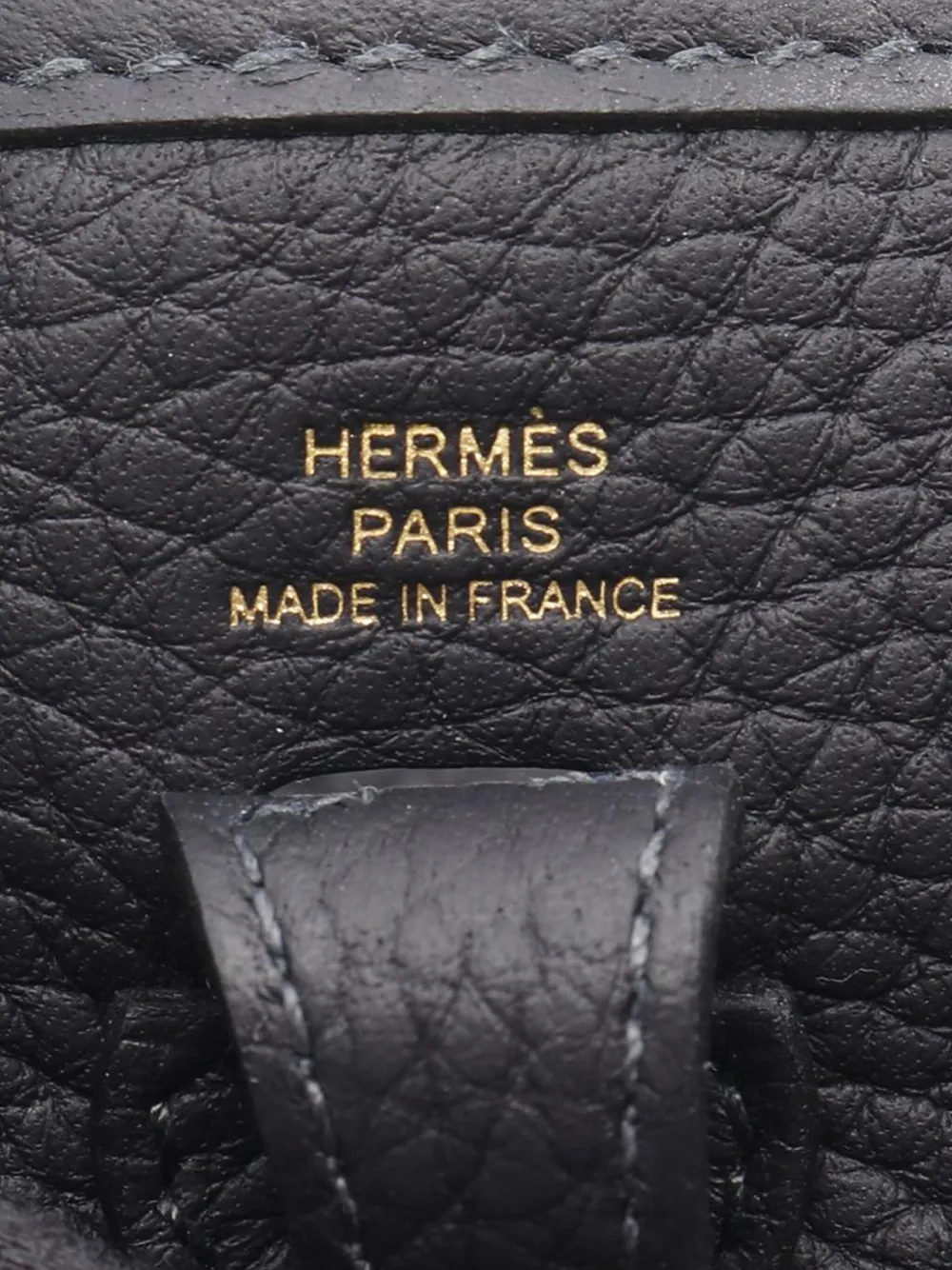 HERMES Pre-owned 2025 Taurillon Clemence Evelyne Tpm Crossbody Bag In Black