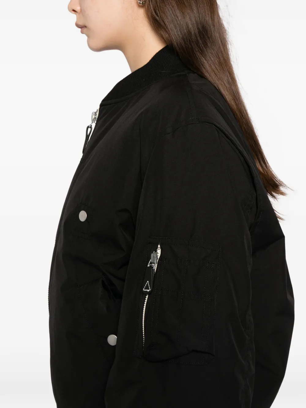 Phenix Padded Bomer Jacket In Black