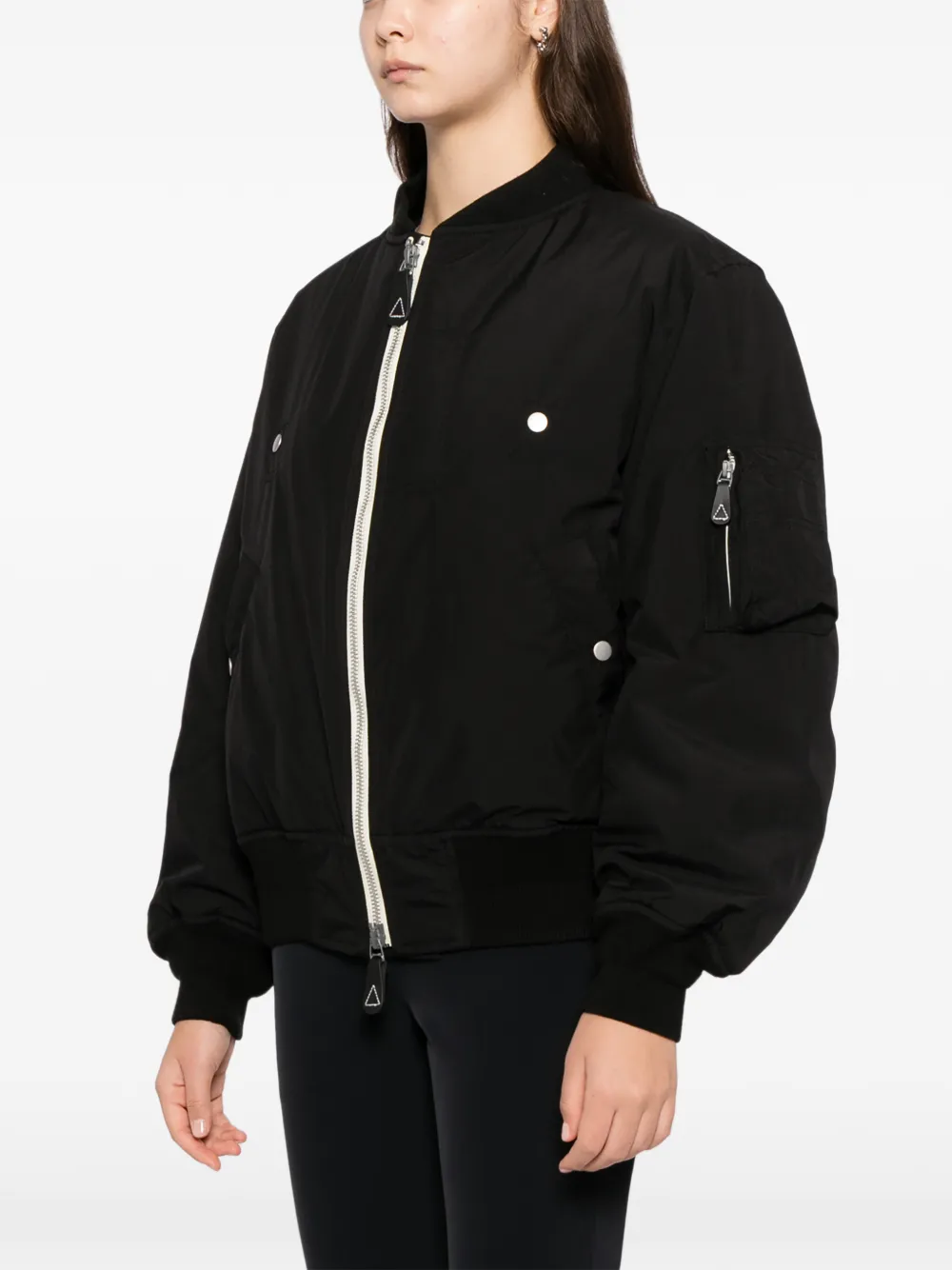 Phenix Padded Bomer Jacket In Black