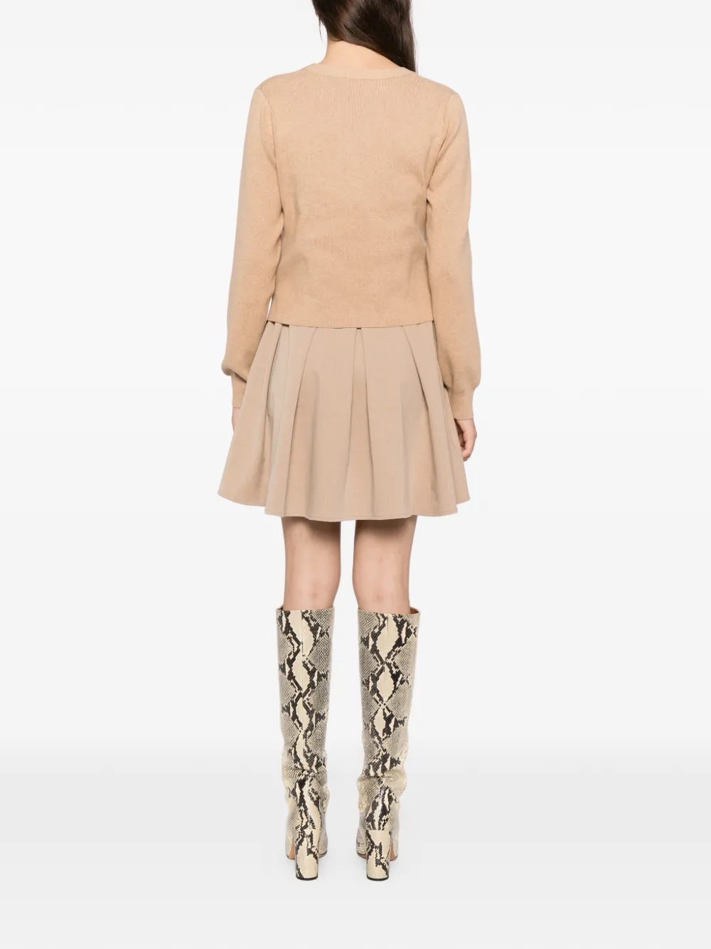 Staud Milo Dress In Neutral