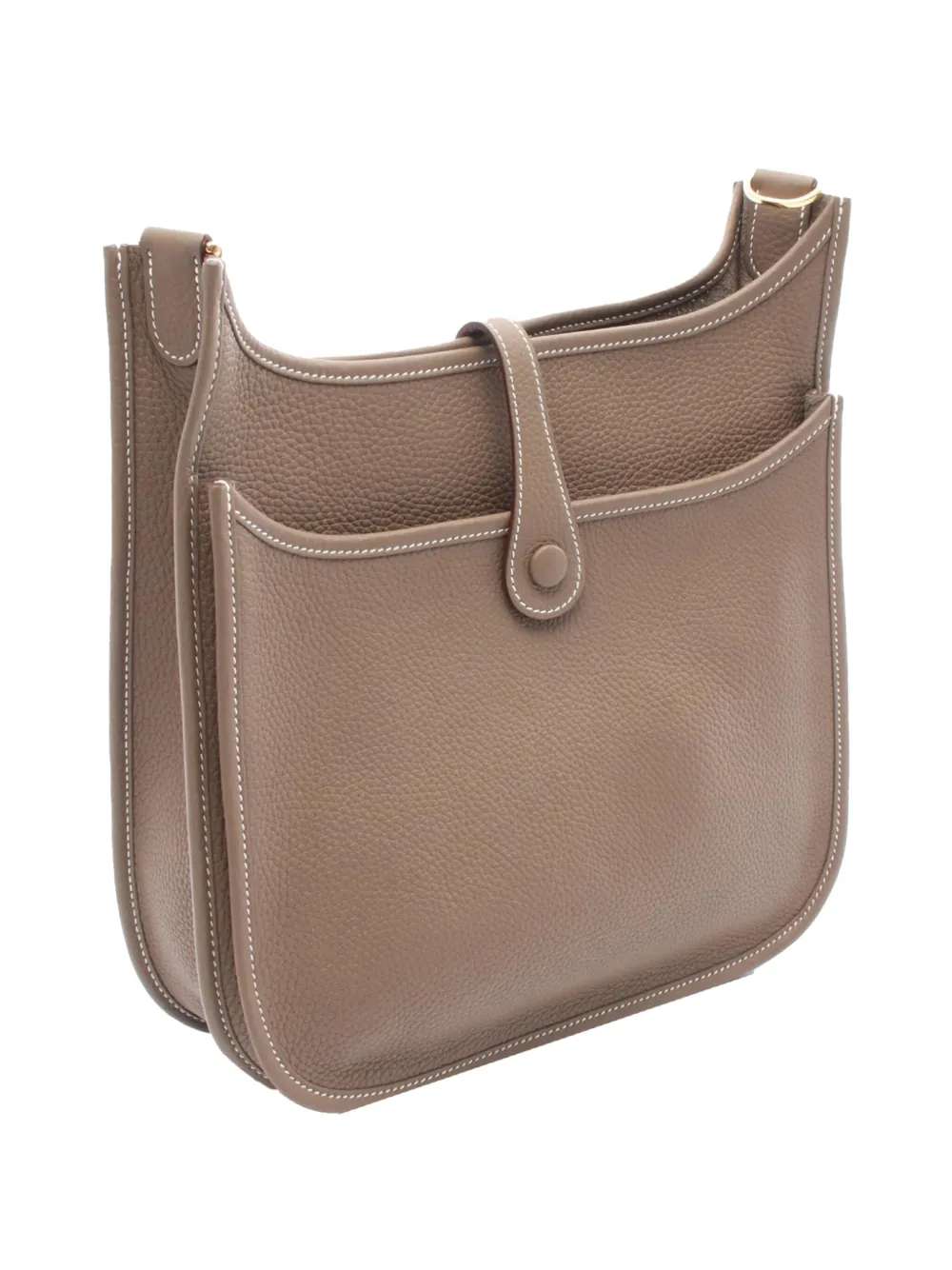 Pre-owned Hermes 2025 Clemence Evelyne Iii Pm Crossbody Bag In Black