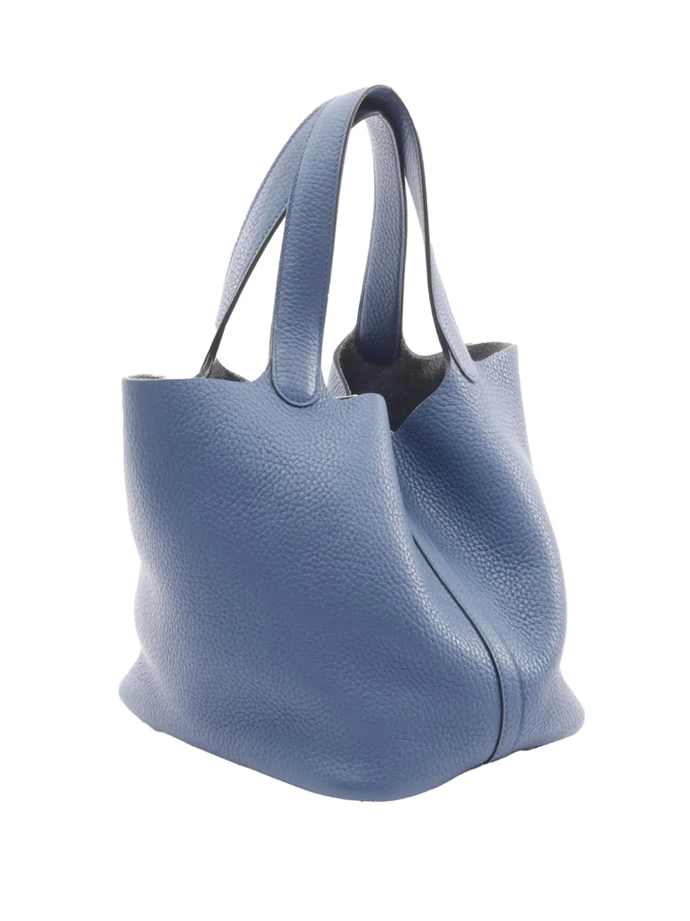 HERMES Pre-owned 2016 Taurillon Clemence Picotin Lock Mm Handbag In Blue