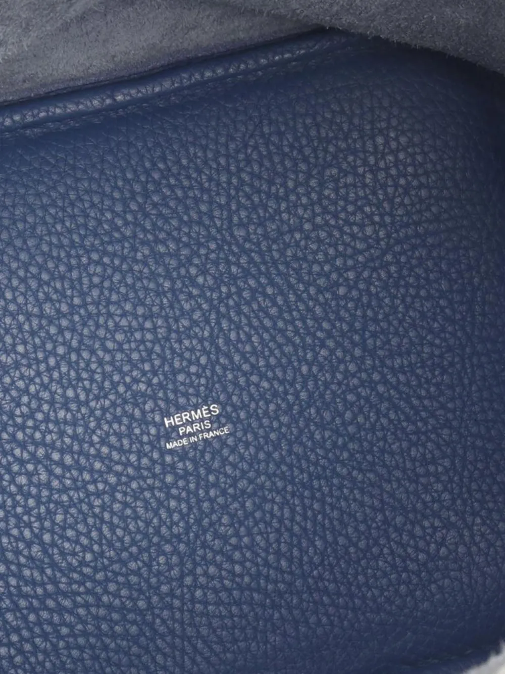 HERMES Pre-owned 2016 Taurillon Clemence Picotin Lock Mm Handbag In Blue