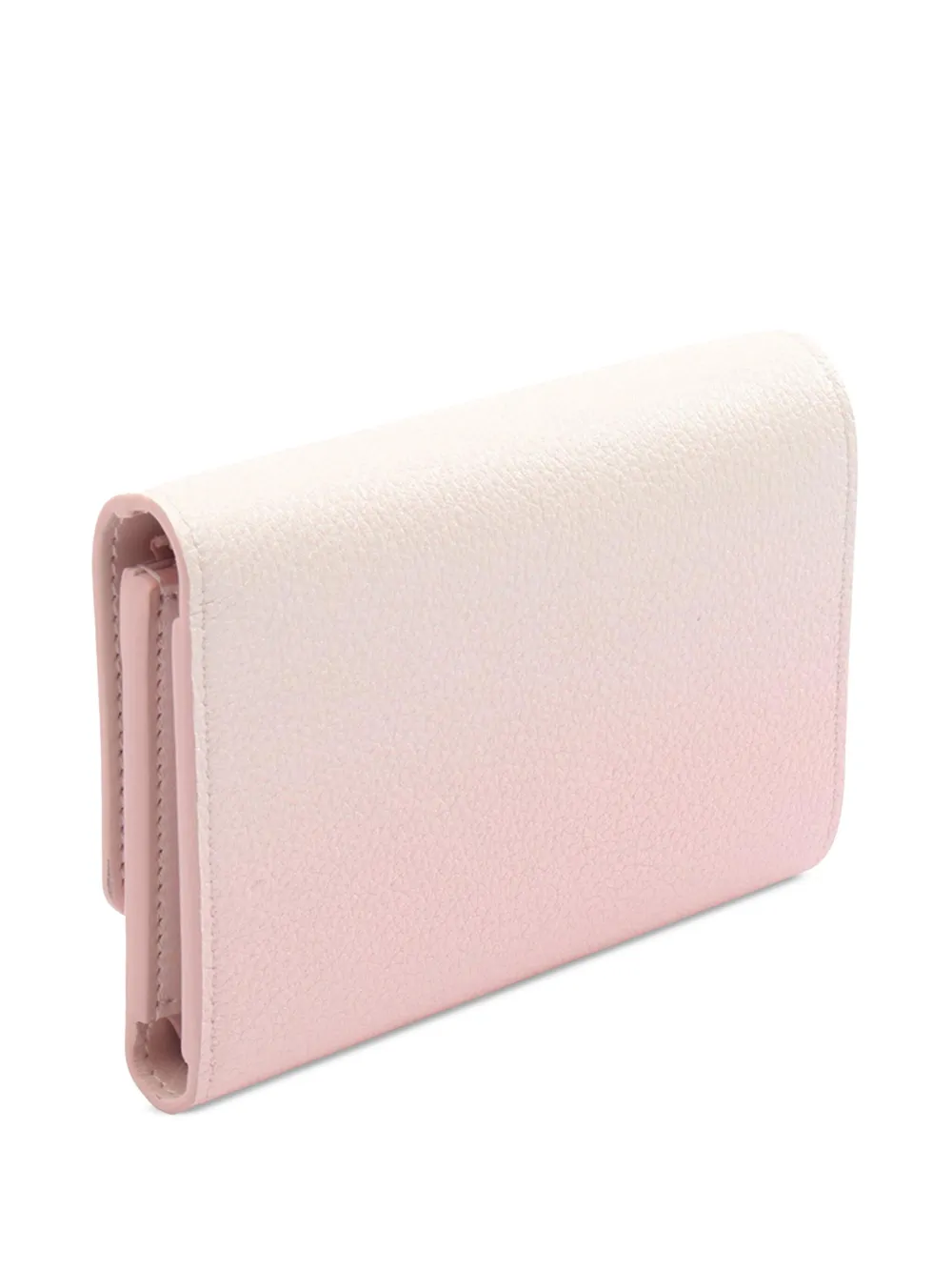 Pre-owned Louis Vuitton 2021-2025 Grained Calfskin By The Pool Capucines Compact Wallet Small Wallets In Pink