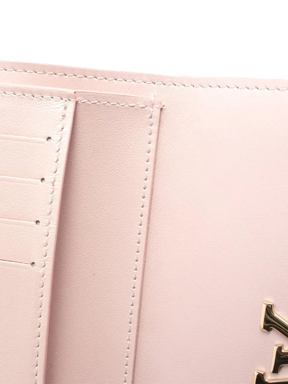 Pre-owned Louis Vuitton 2021-2025 Grained Calfskin By The Pool Capucines Compact Wallet Small Wallets In Pink