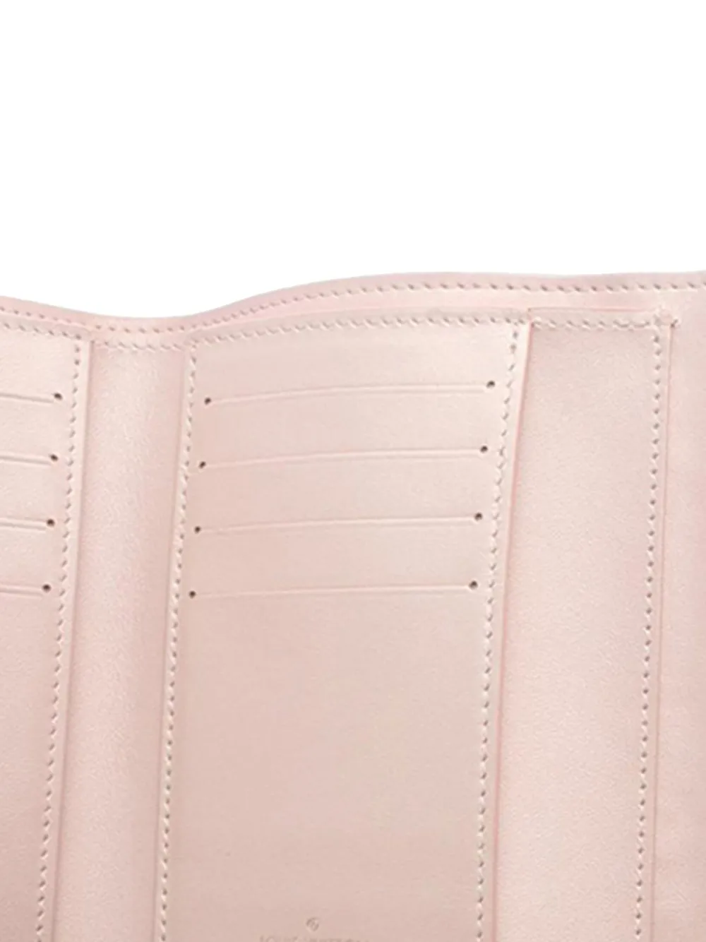  Louis Vuitton Pre-owned 2021-2025 Grained Calfskin By The Pool Capucines Compact Wallet Small Wallets - Pink 