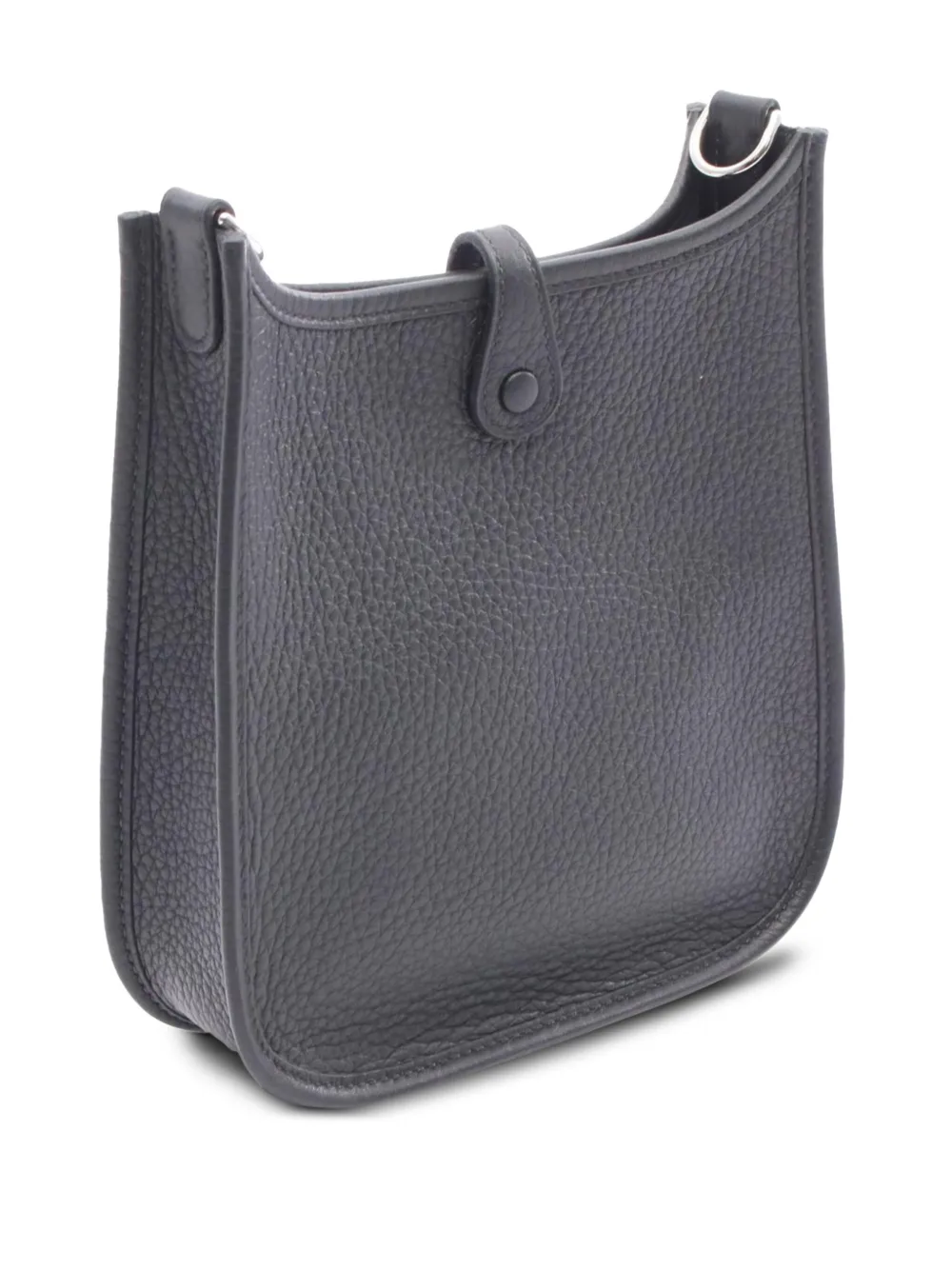 Pre-owned Hermes 2025 Clemence Evelyne Tpm Crossbody Bag In Black