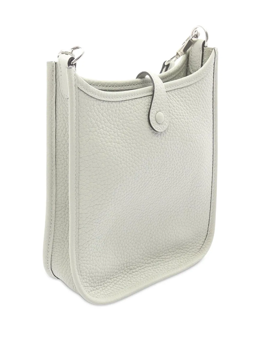 Pre-owned Hermes 2023 Taurillon Clemence Evelynetpm Shoulder Bag In Green