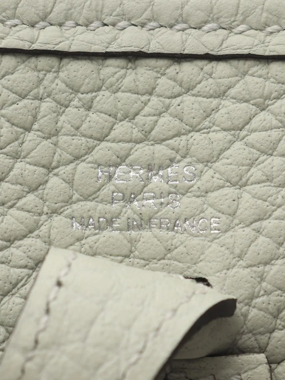 Pre-owned Hermes 2023 Taurillon Clemence Evelynetpm Shoulder Bag In Green