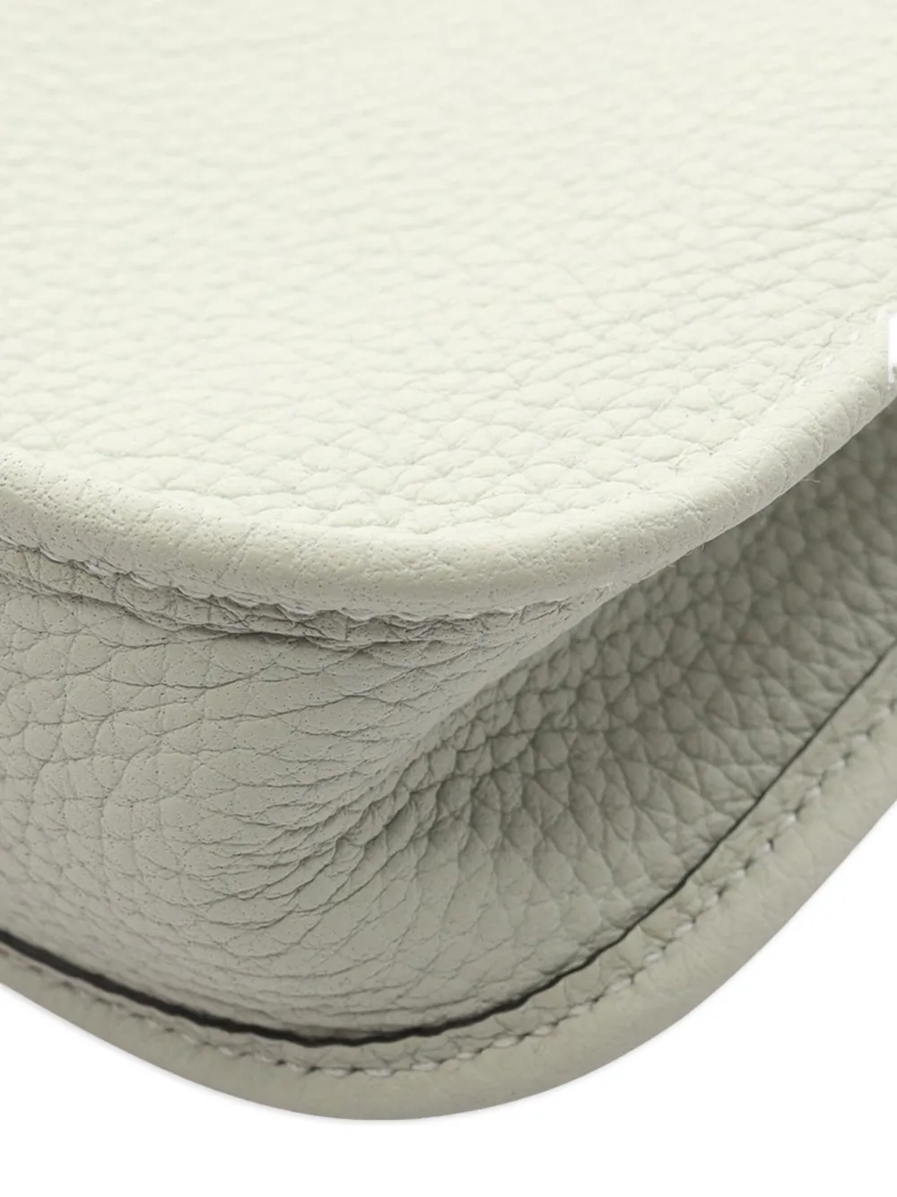 Pre-owned Hermes 2023 Taurillon Clemence Evelynetpm Shoulder Bag In Green