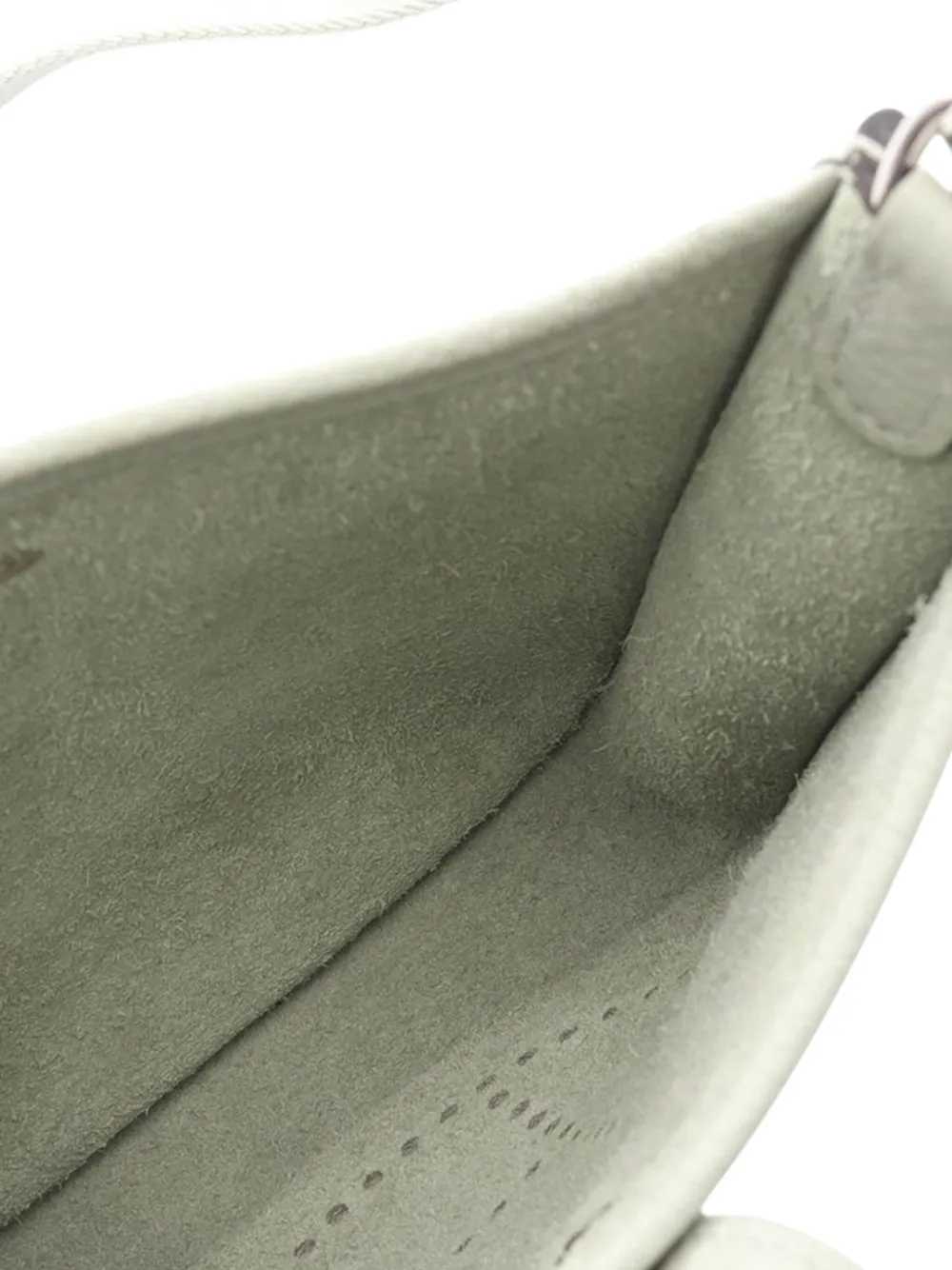 Pre-owned Hermes 2023 Taurillon Clemence Evelynetpm Shoulder Bag In Green