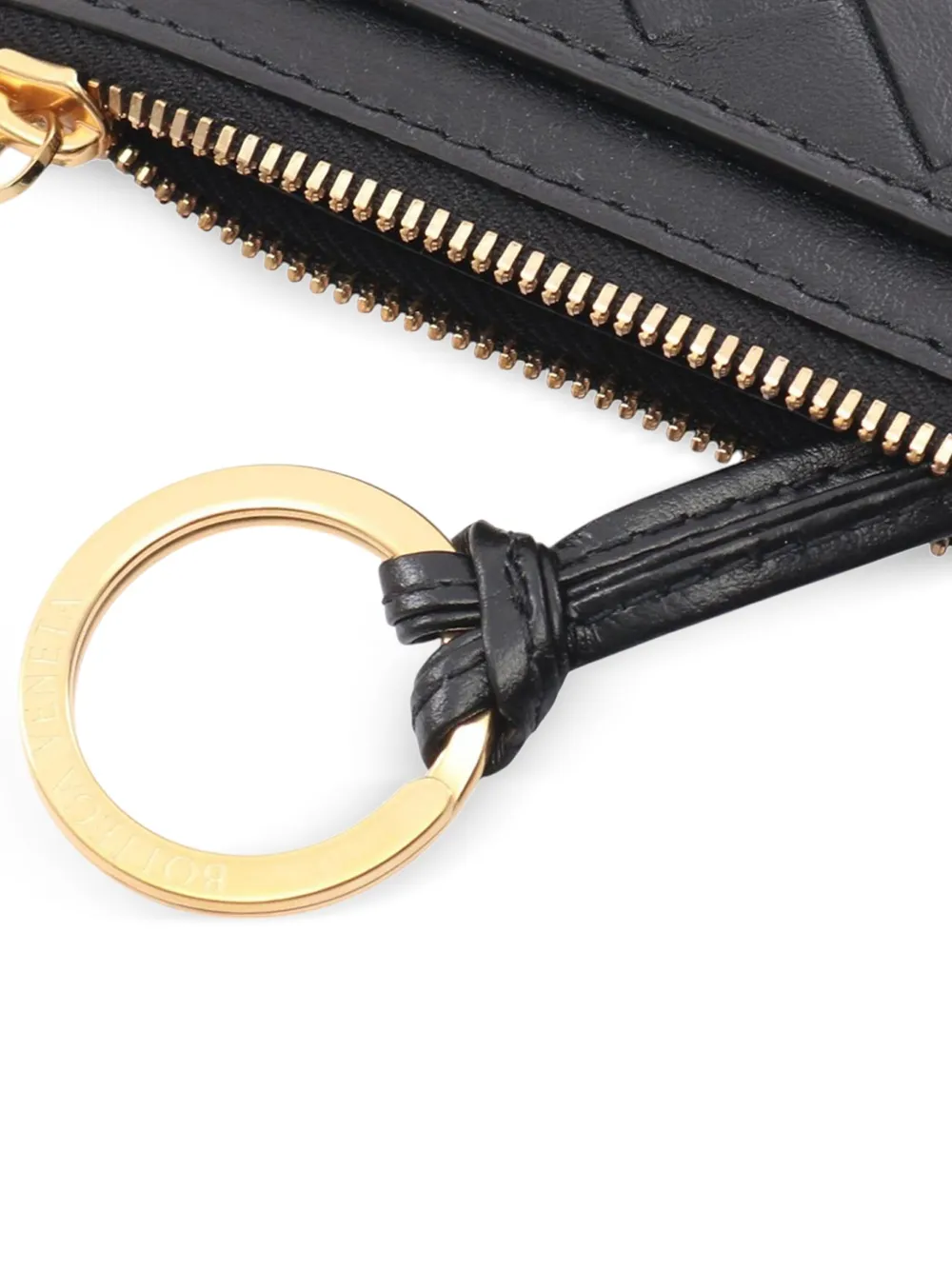 Pre-owned Bottega Veneta 2012-2025 Leather Intrecciato Coin Pouch In Black