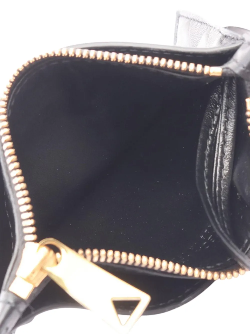 Pre-owned Bottega Veneta 2012-2025 Leather Intrecciato Coin Pouch In Black