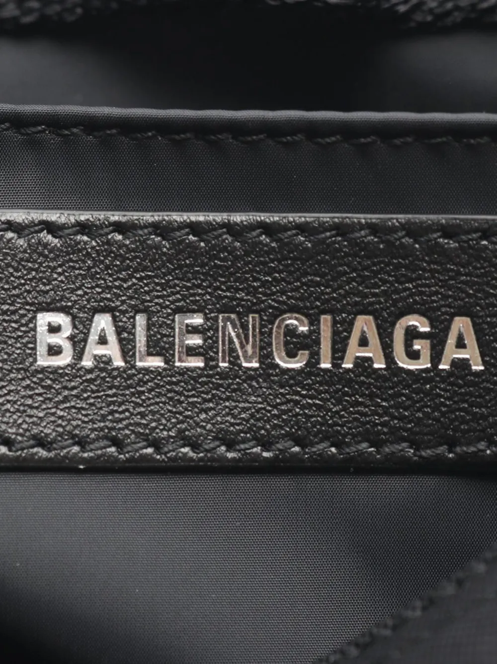 Pre-owned Balenciaga 2018-2025 Small Recycled Nylon Army Messenger Bag Satchel In Black