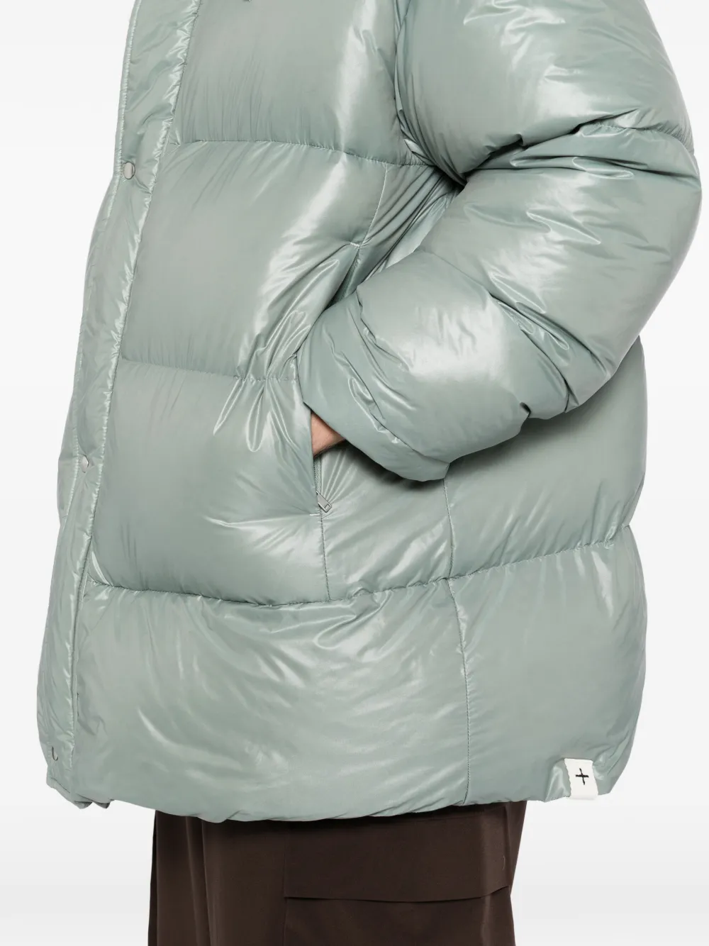 Jil Sander Down Jacket In Green